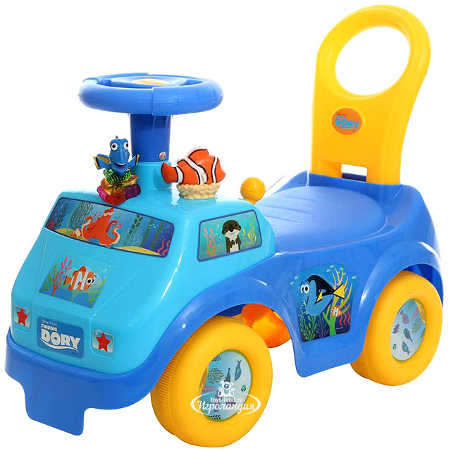 Kereta Bayi Kiddieland Finding Dory Ride-On, Aktivitas Langkah Pertama Disney [LL 1466]