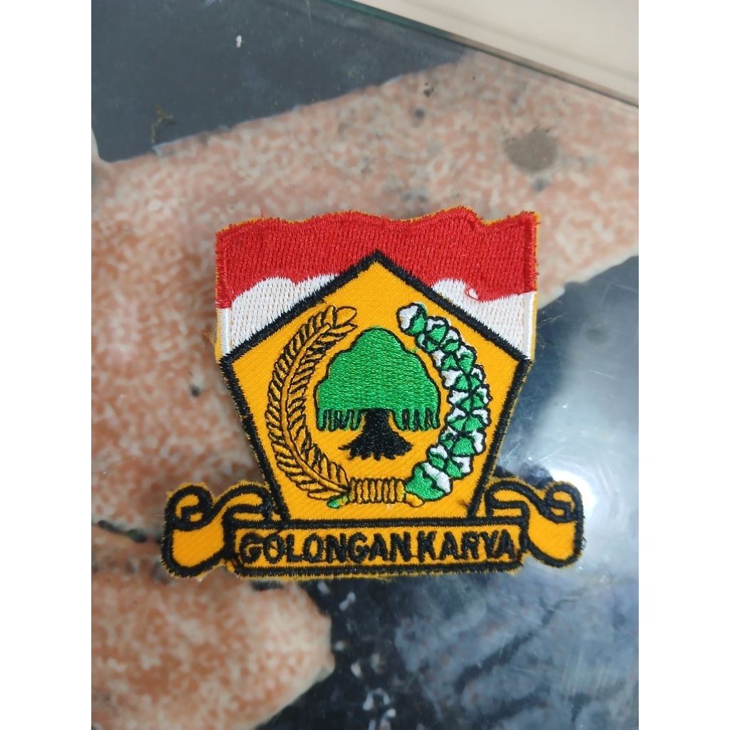 logo bordir partai golkar