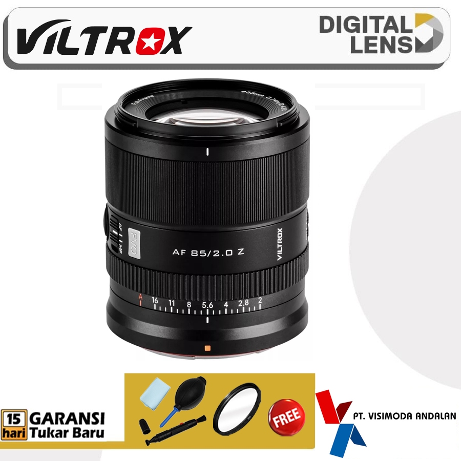 Viltrox AF 85mm F2 EVO for Nikon Z Full Frame Lensa Viltrox 85 mm f/2 Garansi Resmi