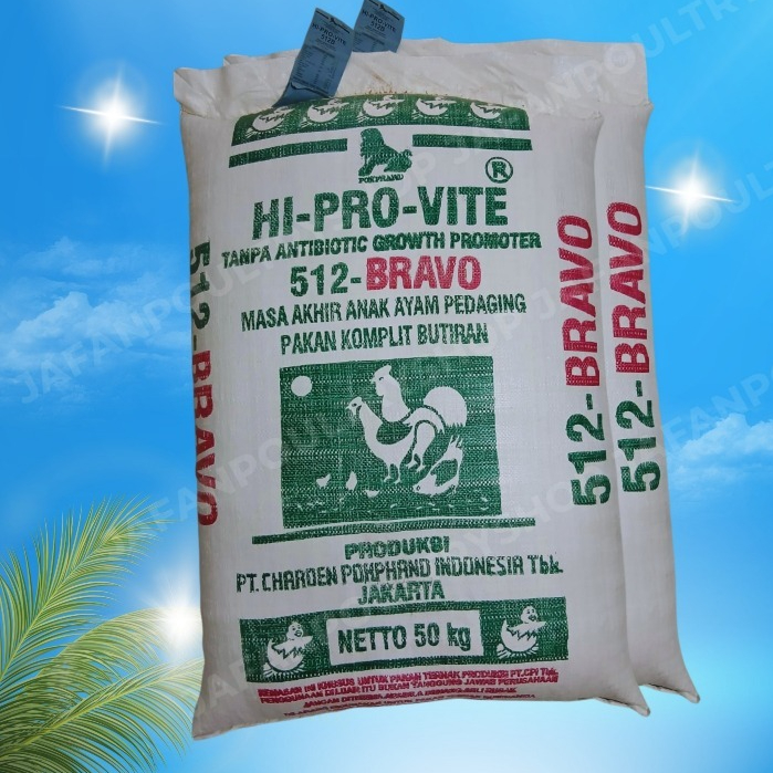 PUR AYAM BRAVO 512 PUR AYAM PEDAGING 512 1KG HI PROVIT BR 512 PEDAGING 50 KG