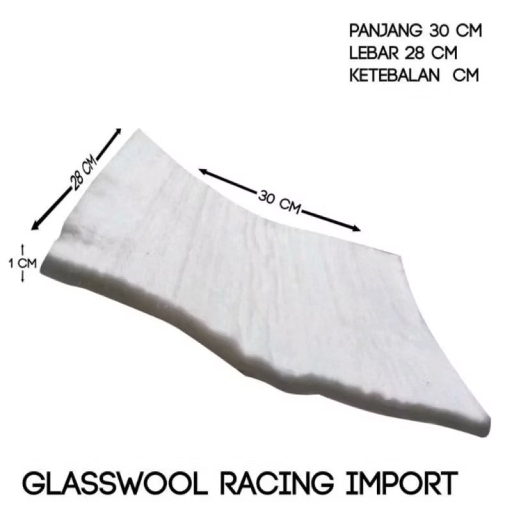 Glaswol knalpot peredam anti bakar anti panas premium