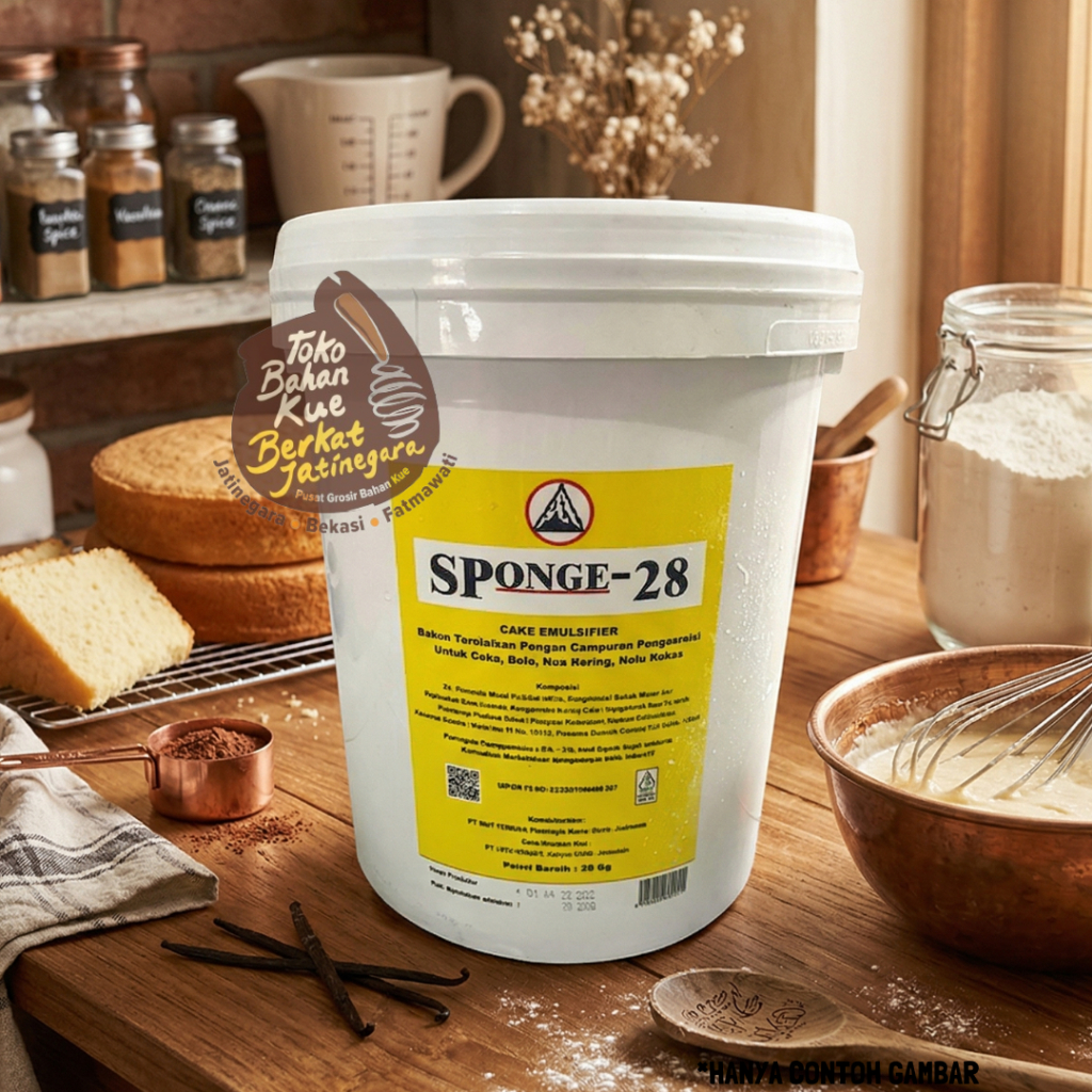 SPONGE 28 KEMASAN 20 KG / CAKE EMULSIFIER / PENGEMBANG KUE / SP 28 / PAIL