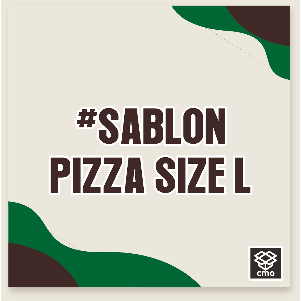 Custom Sablon box Pizza Size (L) + SABLON 1 WARNA | custom desain | custom sablon | Bebas Desain | B