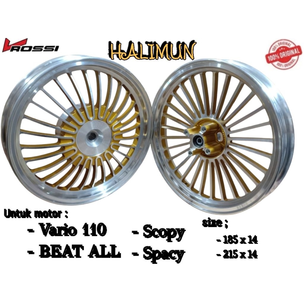 Velg Racing VRossi  Honda Vario 110 - Beat - Scopy - Genio Depan Belakang