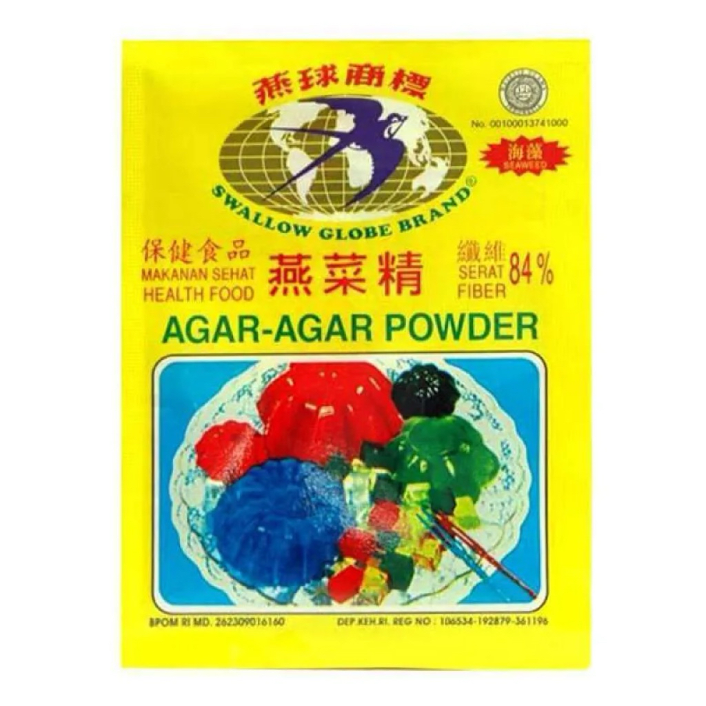 Swallow Agar-Agar Varian PUTIH /PLAIN 7g 1 dus isi 24box ( 1 box isi 12pcs ) - KARTONAN - CARGO