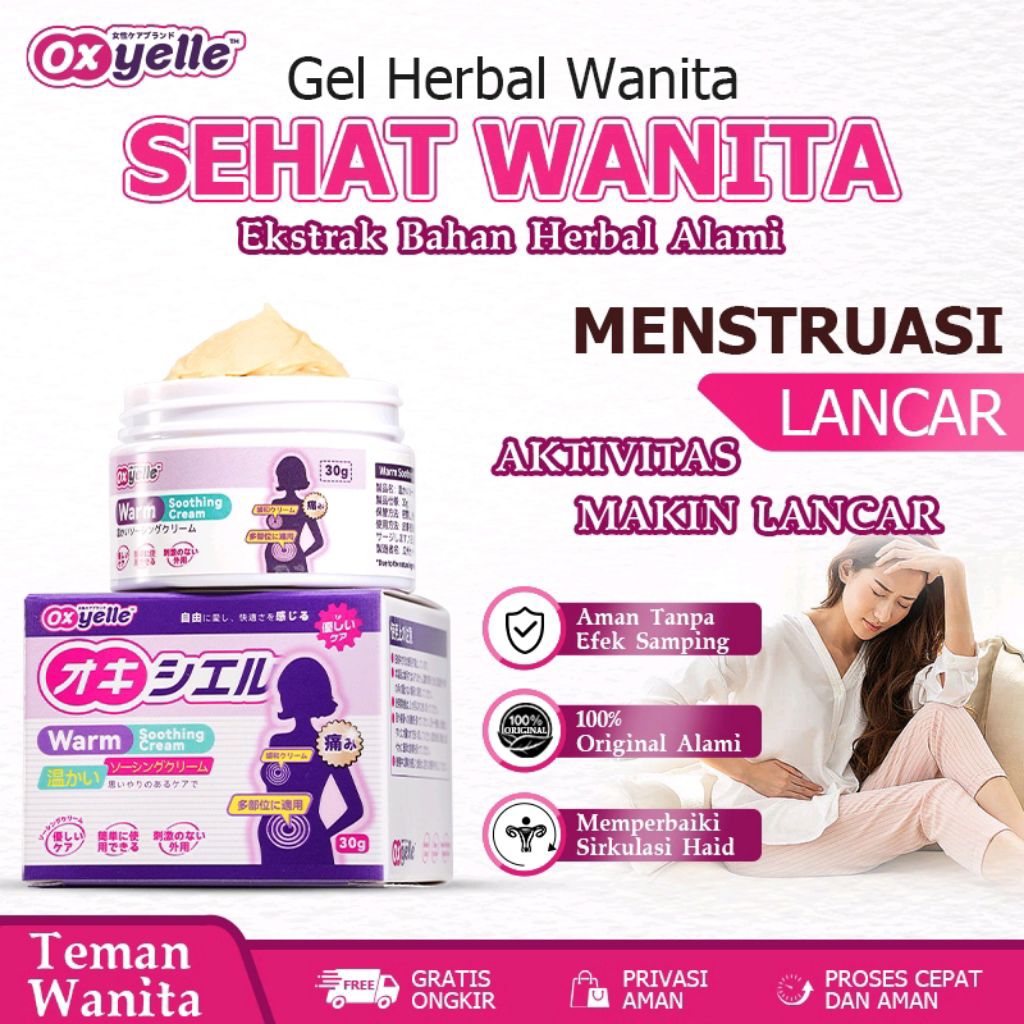 Oxyelle Gel - Hangat Perut Releks Nyeri Haid Hangat Perut Rileks - Aktivitas Lancar
