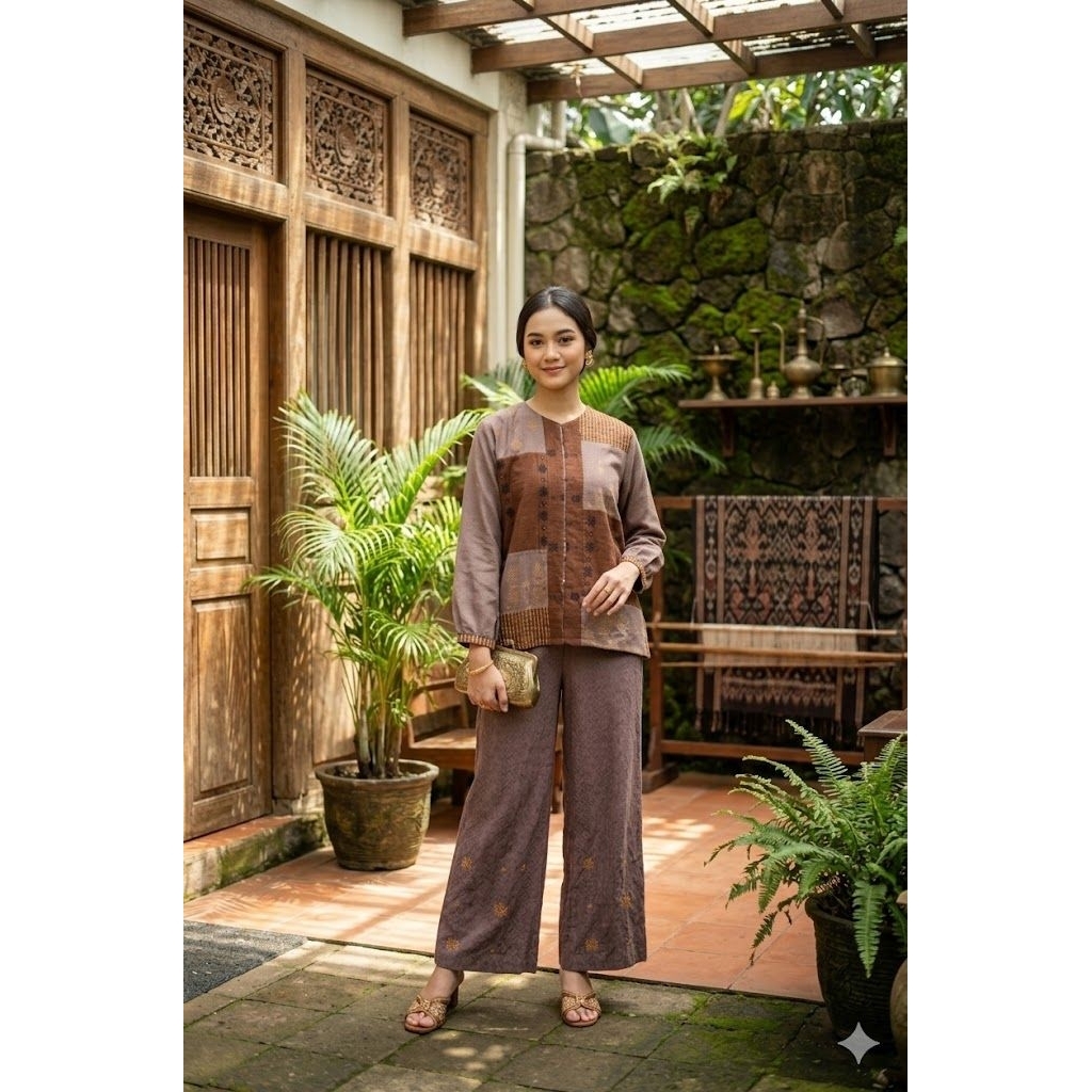 RUQEA Coksu Prada Set Celana Dobby Prada