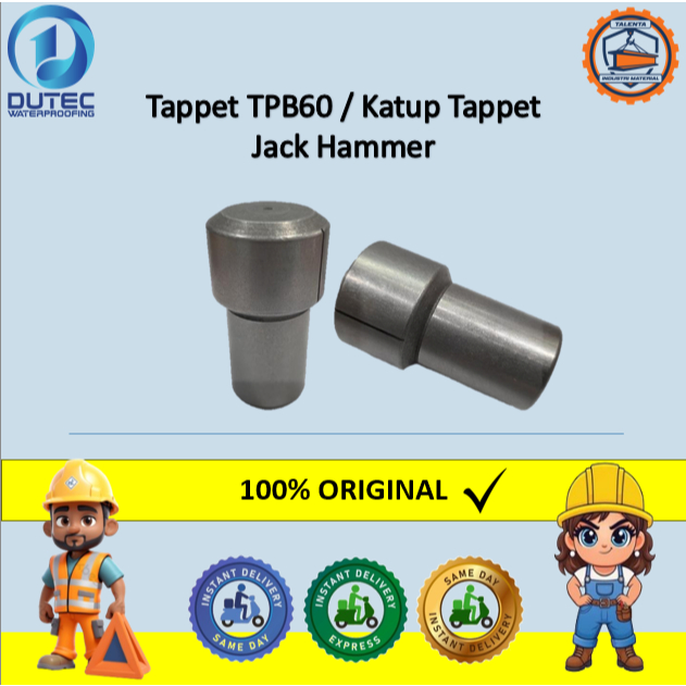 Tappet TPB60 / Katup Tappet Jack Hammer TPB-60 / Sparepart Pneumatic Breaker Heavy Duty