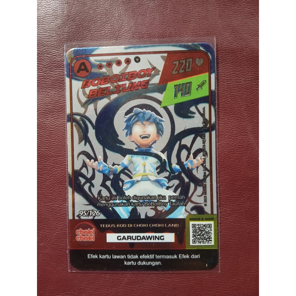 KARTU BOBOIBOY GALAXY MONSTA CHOKI CHOKI