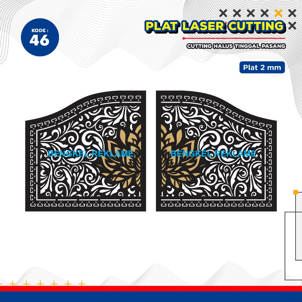 Laser Plat Pagar, Ornamen Pagar, Krawangan, Plat Cnc, Plat Cutting, Pagar Krawangan, Cutting CNC, La