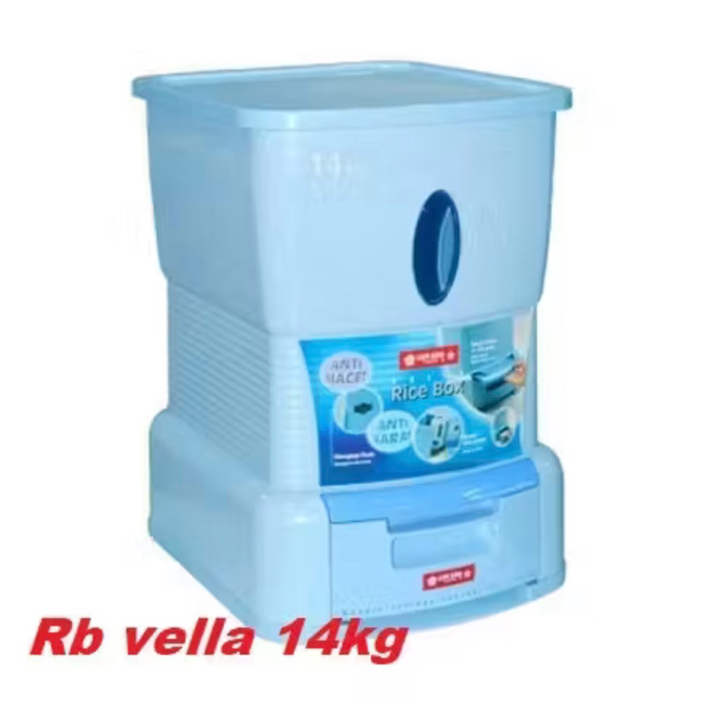 Rice Box Lion star 14kg - rice box preloved -wadah beras-tempat beras-rice box preloved