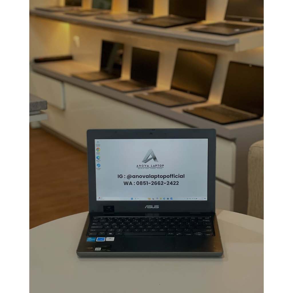 LAPTOP PELAJAR ASUS BR1100CK DENGAN INTEL CELERON N4500 RAM 4 SSD 128