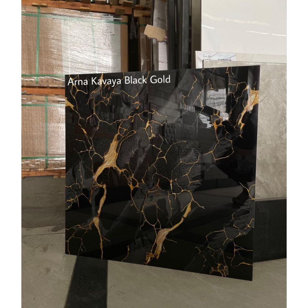 arna Granite kavaya black gold 60x60 glosy