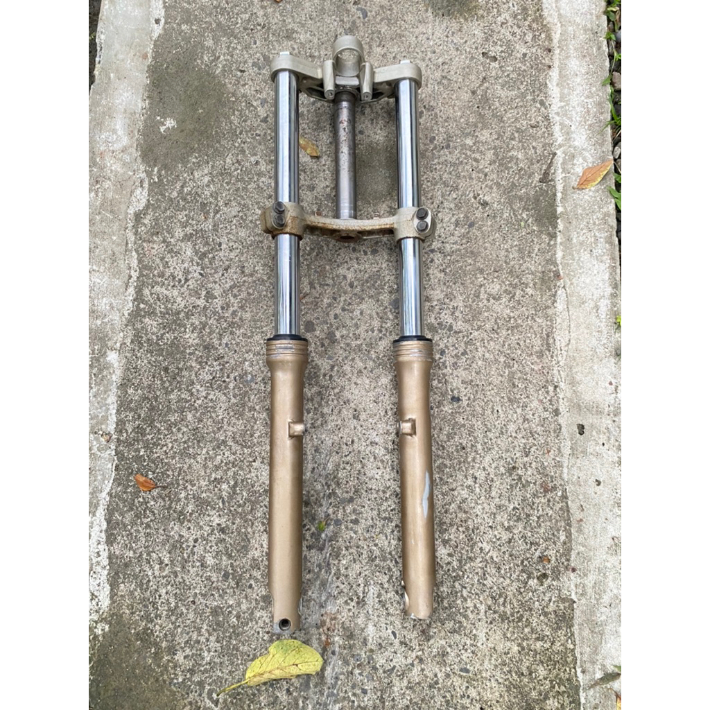 Shock Depan Kawasaki Ninja RR Old ZX Gold Original