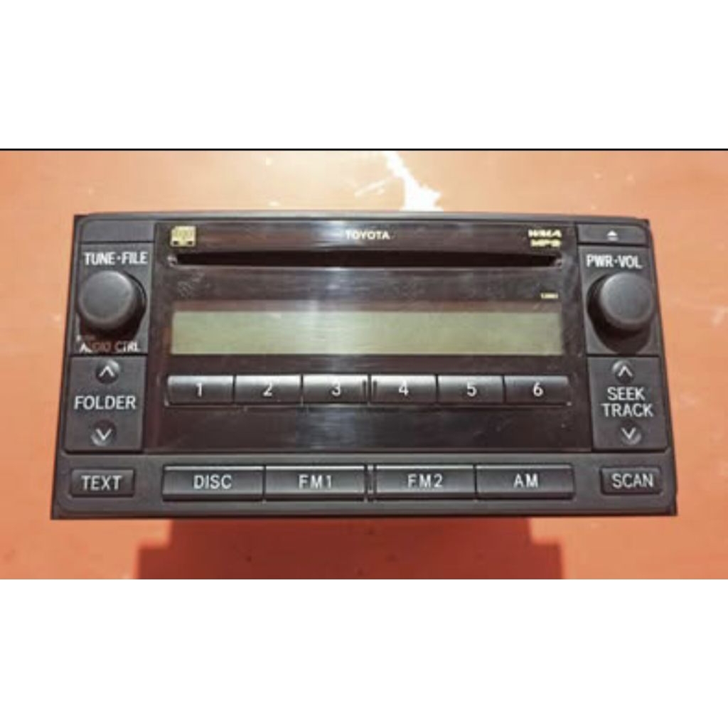 Head Unit Tape Double Din Toyota Innova, Fortuner, Hilux 2011. Non Steer Control