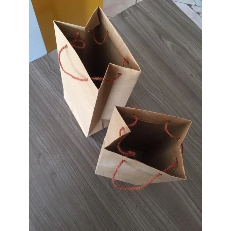 Tas Souvenir Pernikahan Kantong Kertas Coklat Polos 14X11X15 cm TasKertas Paperbag
