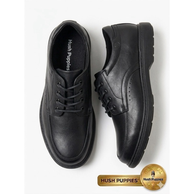 (Bukan Preloved) Sepatu Pria Hush Puppies Alpha Lace Up Black 42 Hush Puppies Atwood Slip On Camel 4