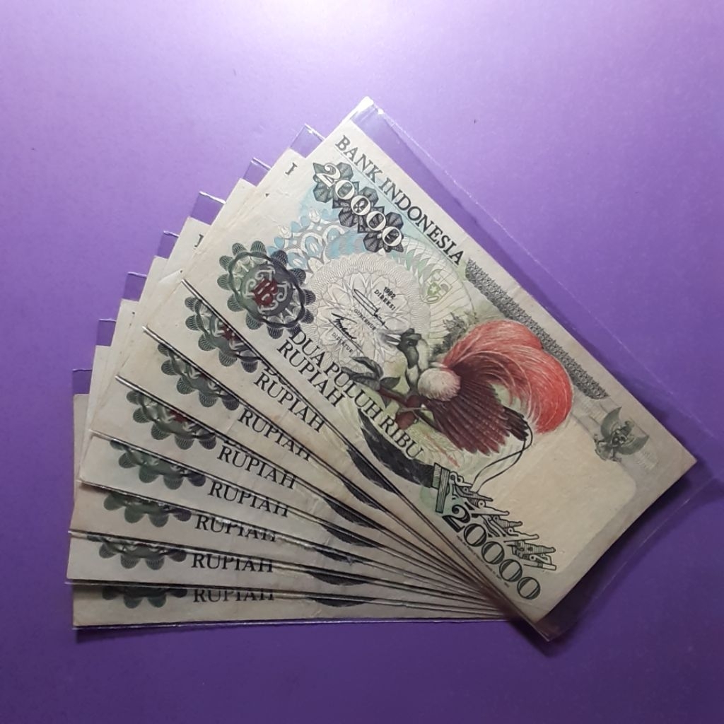 uang kuno 20000 rupiah cendrawasih
