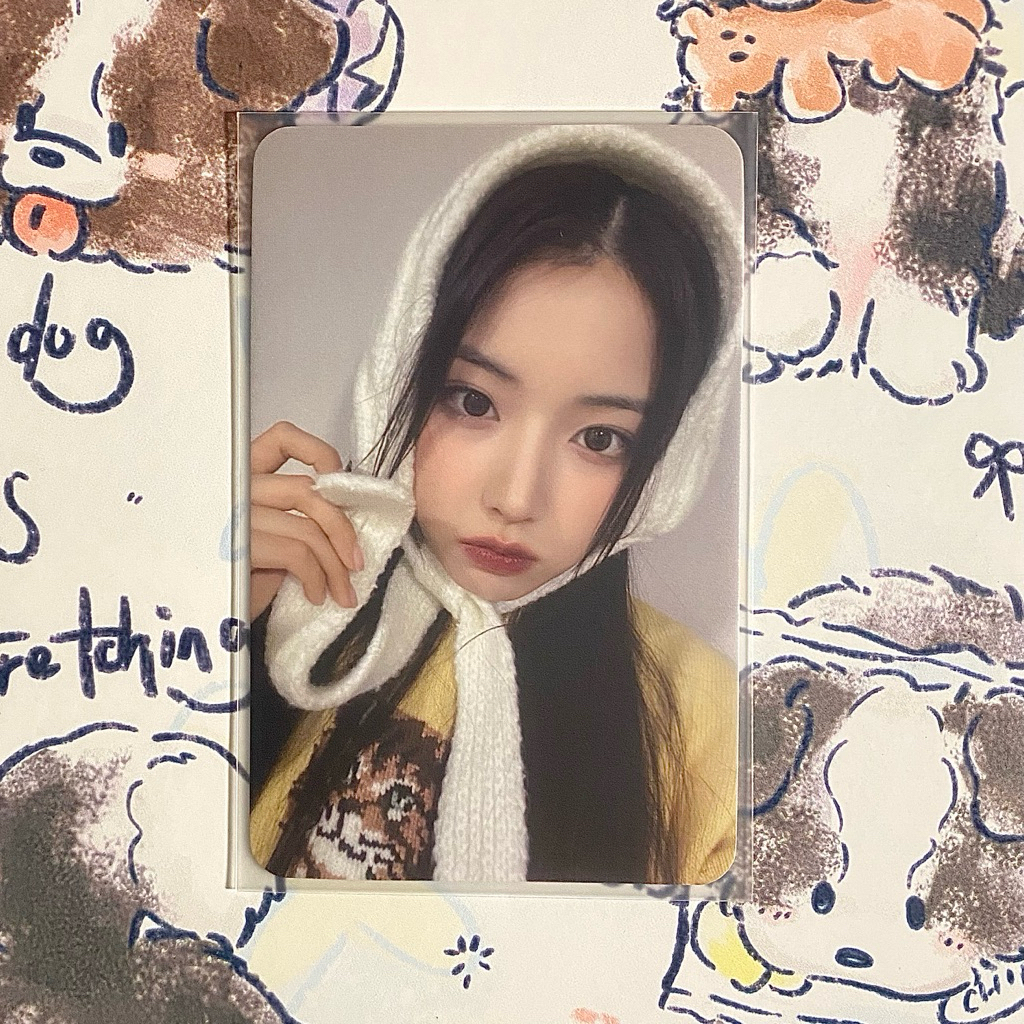 [ Ready ] Photocard Official Jiwoo Nmixx Entwurf Soundwave Earmuff
