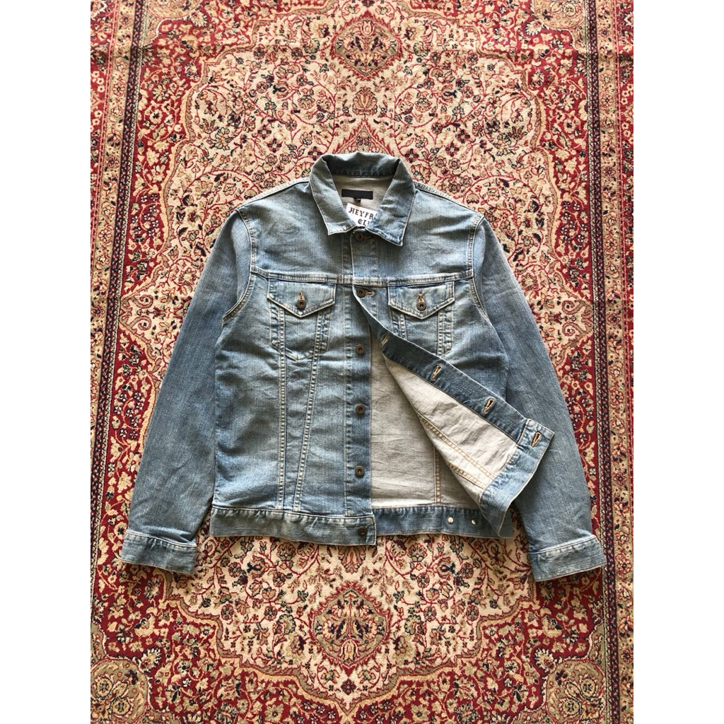 Uniqlo trucker jeans type 3  denim jacket Vintage trucker jeans jacket i221