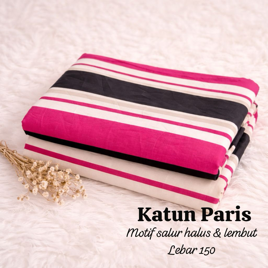 kain katun paris premium  motif salur