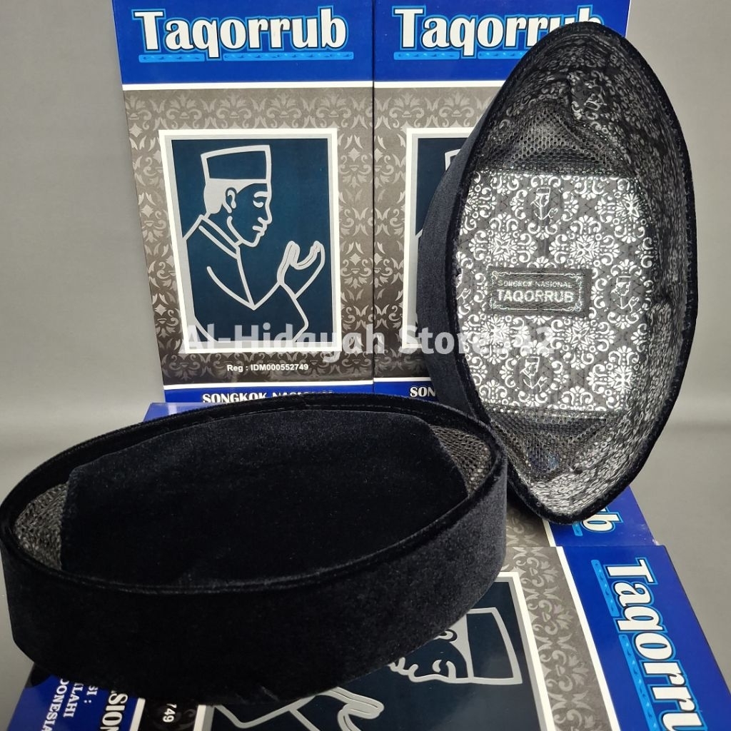 Peci songkok TAQORRUB Ac polos hitam