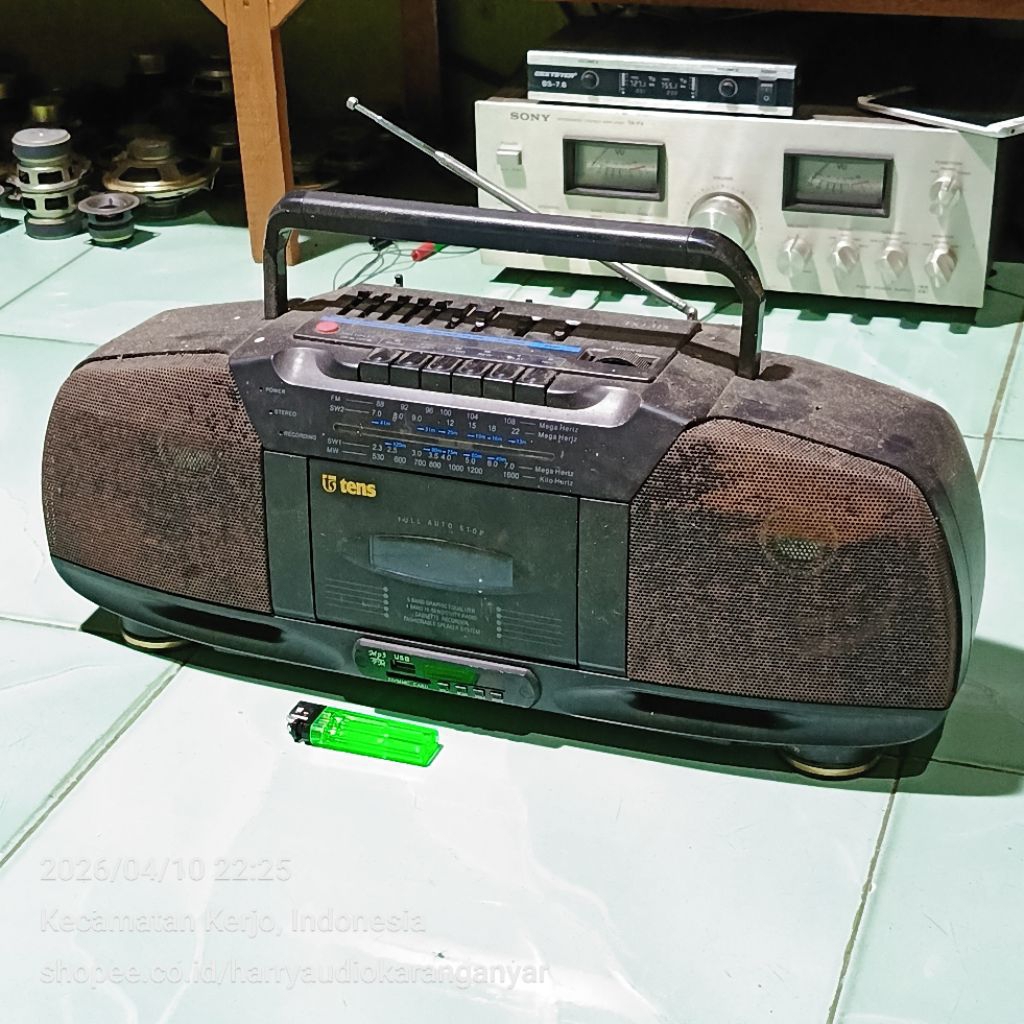 Radio Tape TENS Masih Bahan Belum Ditancapkan Listrik