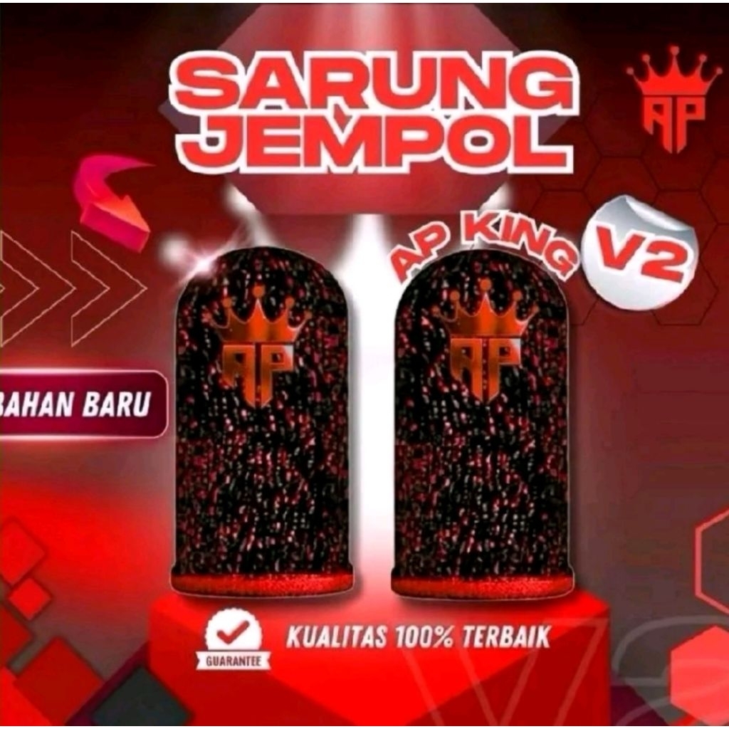 AP KING Sarung Jempol V2 PREMIUM ORIGINAL Super Responsif Dapatkan Hadiah diamond 500 / akun ff sult