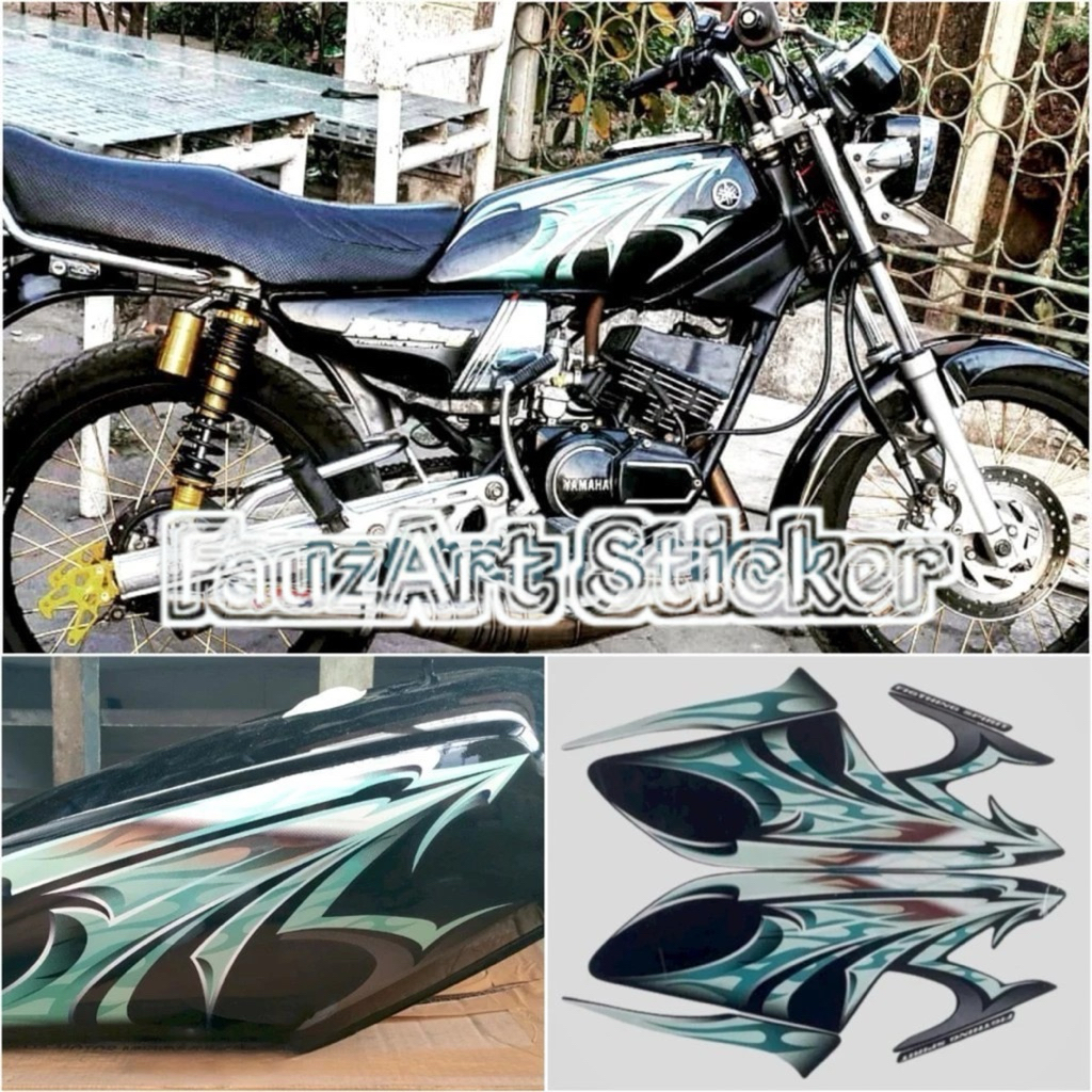 sticker RX KING 2006 silver set emblem - striping RX KING 2006 anti gores  - polet RX KING - RX KING