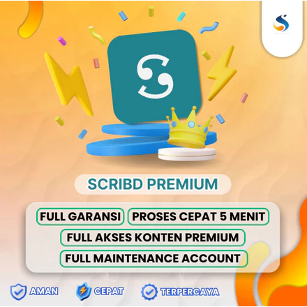AKUN SCRIBD PREMIUM 1TAHUN FULL GARANSI