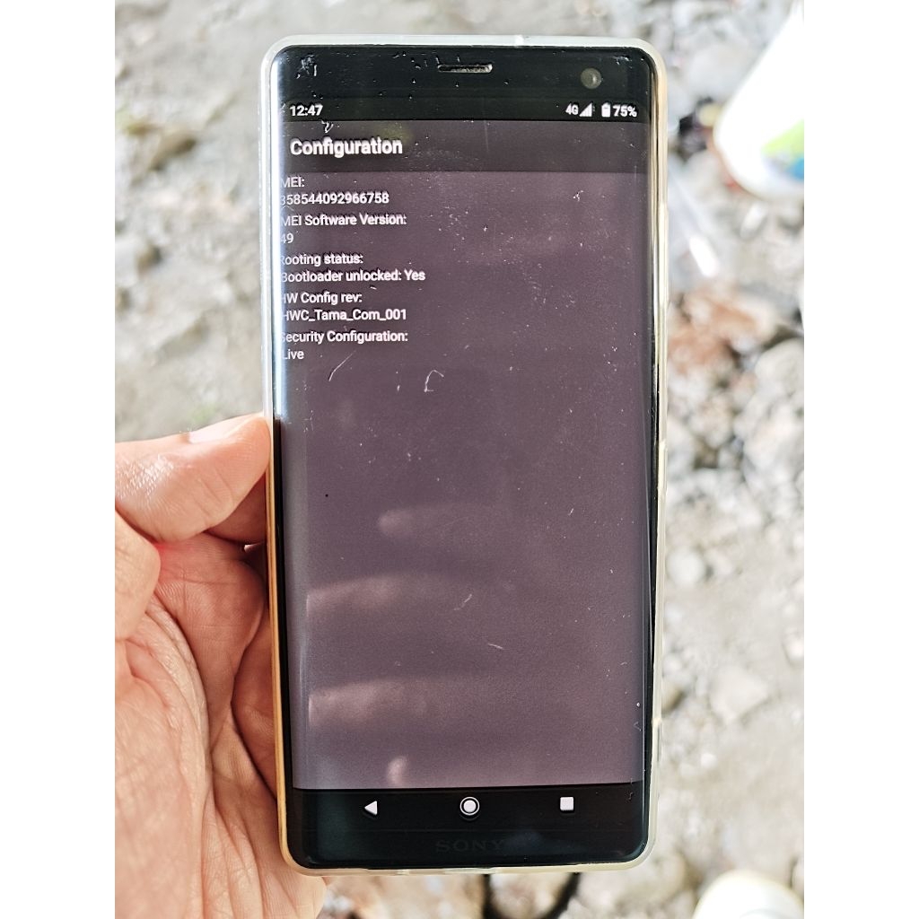 Sony XZ3 au ubl beacukai