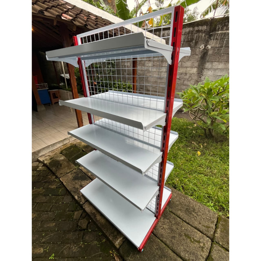 Rak Minimarket Double Tinggi 170cm