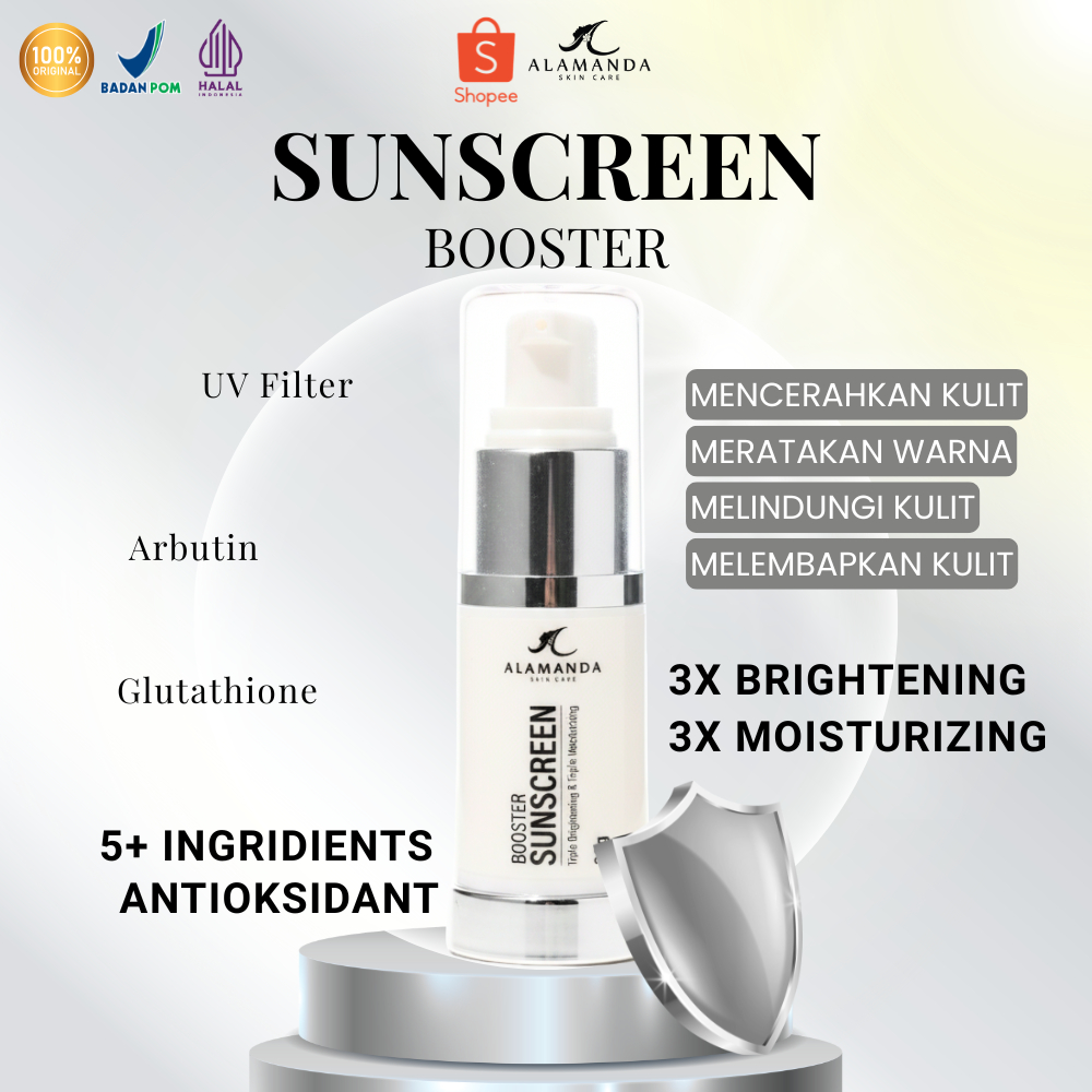 Alamanda Skincare Booster Sunscreen - Triple Moist & Triple Bright