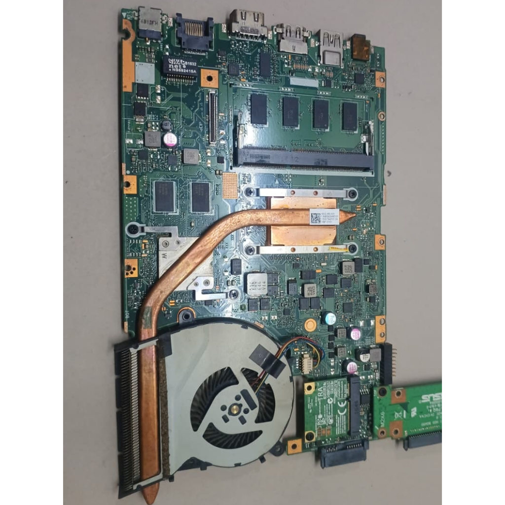 Motherboard Asus X454Y X455yi AMD A8 mainboard laptop X454y ram sudah onboard 4GB