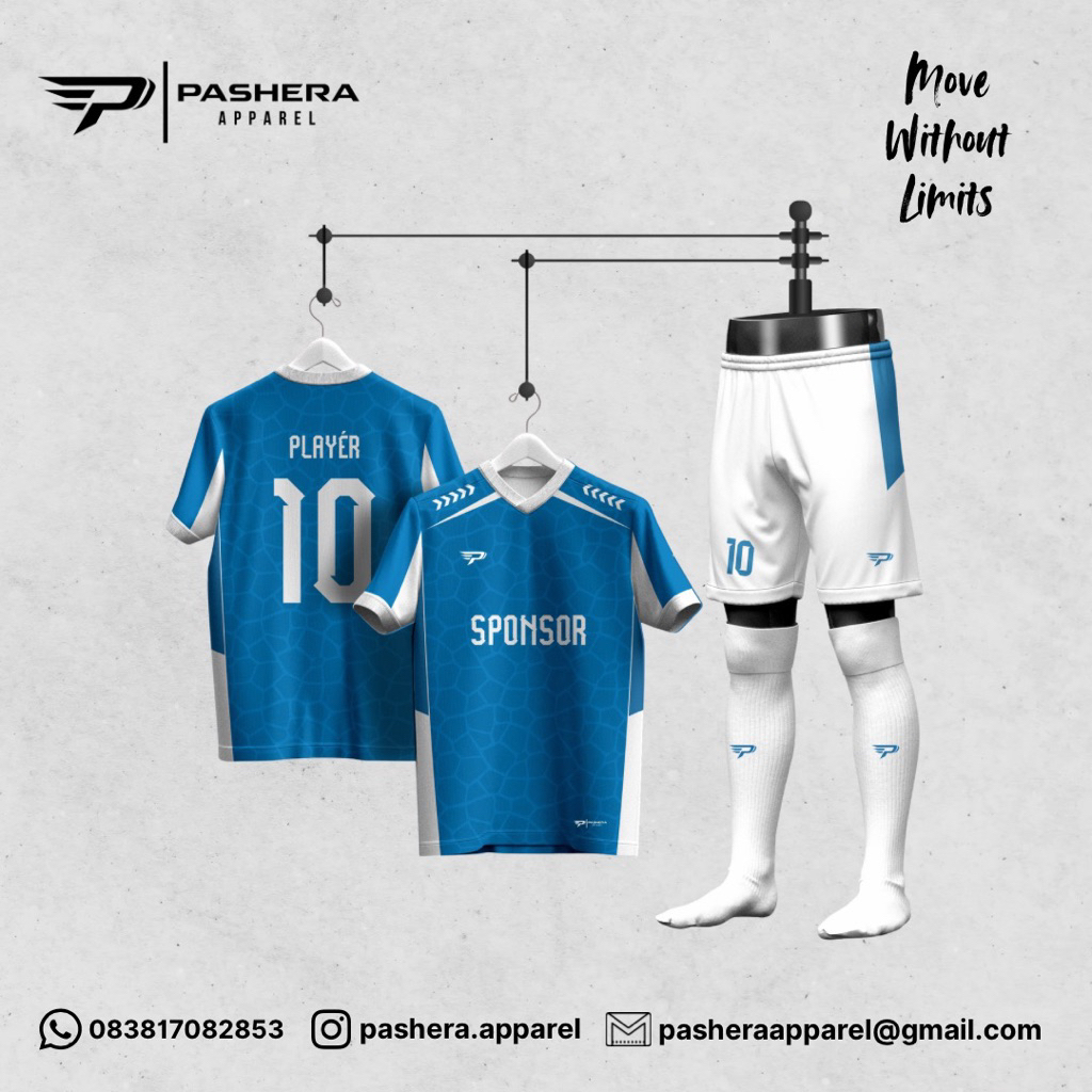 Jersey Full Printing Custom – Kaos Bola/Futsal Custom Nama & Nomor | Pashera Apparel