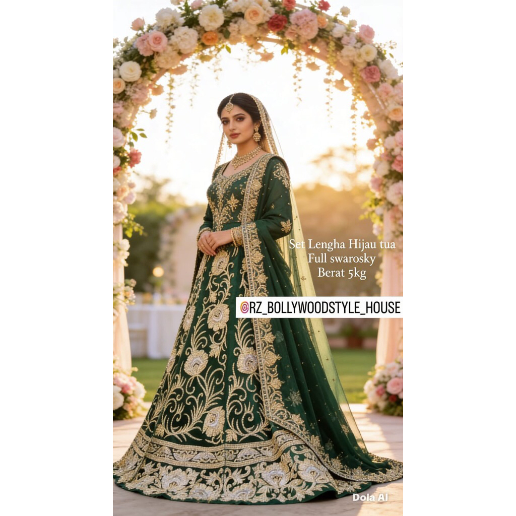 LEHENGGA SWAROSKY | LEHENGGA STONE| LEHENGGA PREMIUM| BAJU PENGANTIN INDIA.