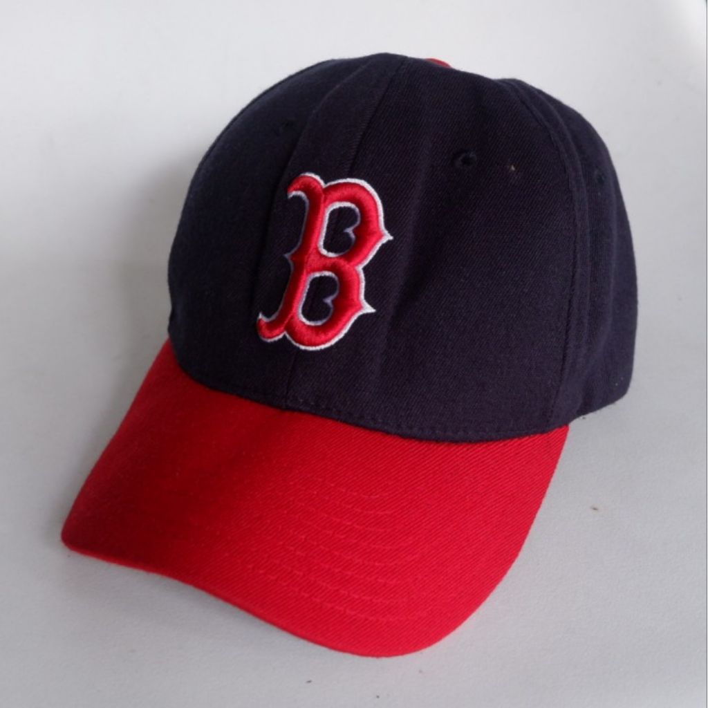 emelbe cap topi baseball navy red size xs-s