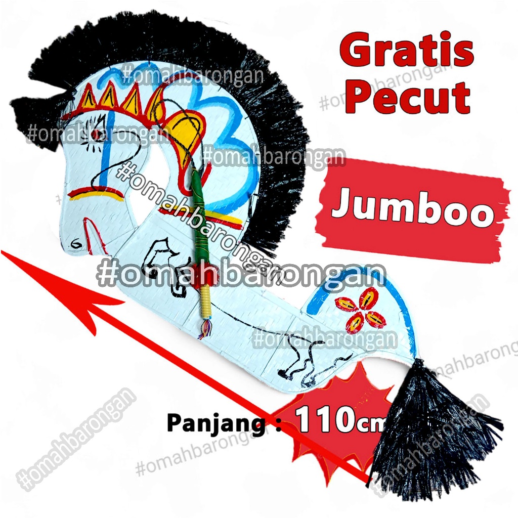 Mainan Tradisional Kuda Lumping Bambu Extra Besar SD-SMP