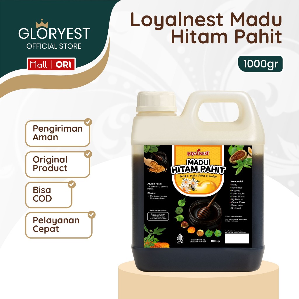 LOYALNEST MADU HITAM PAHIT MULTI KHASIAT PLUS SAMBILOTO