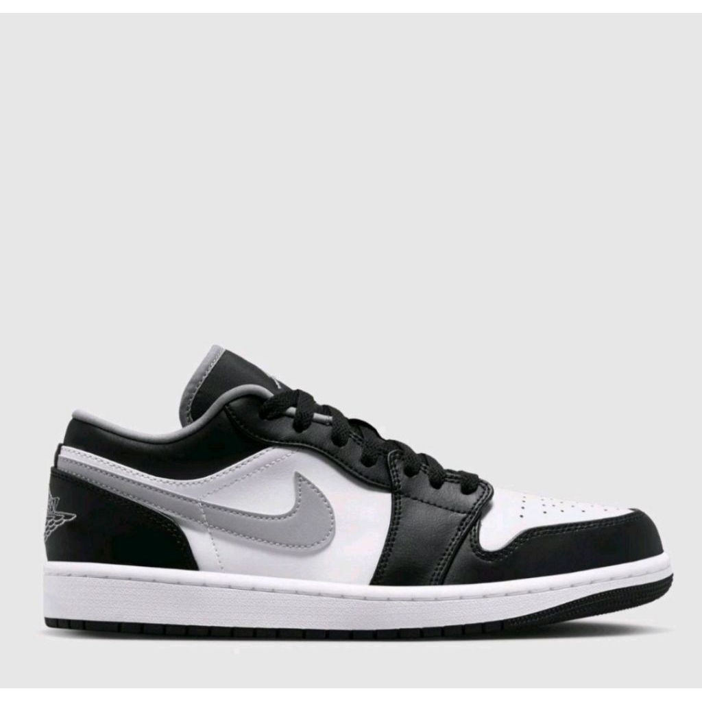 NIKE MEN'S SHOES - NIKE AIR JORDAN 1 LOW - BLACK/PARTICLE GREY-WHITE