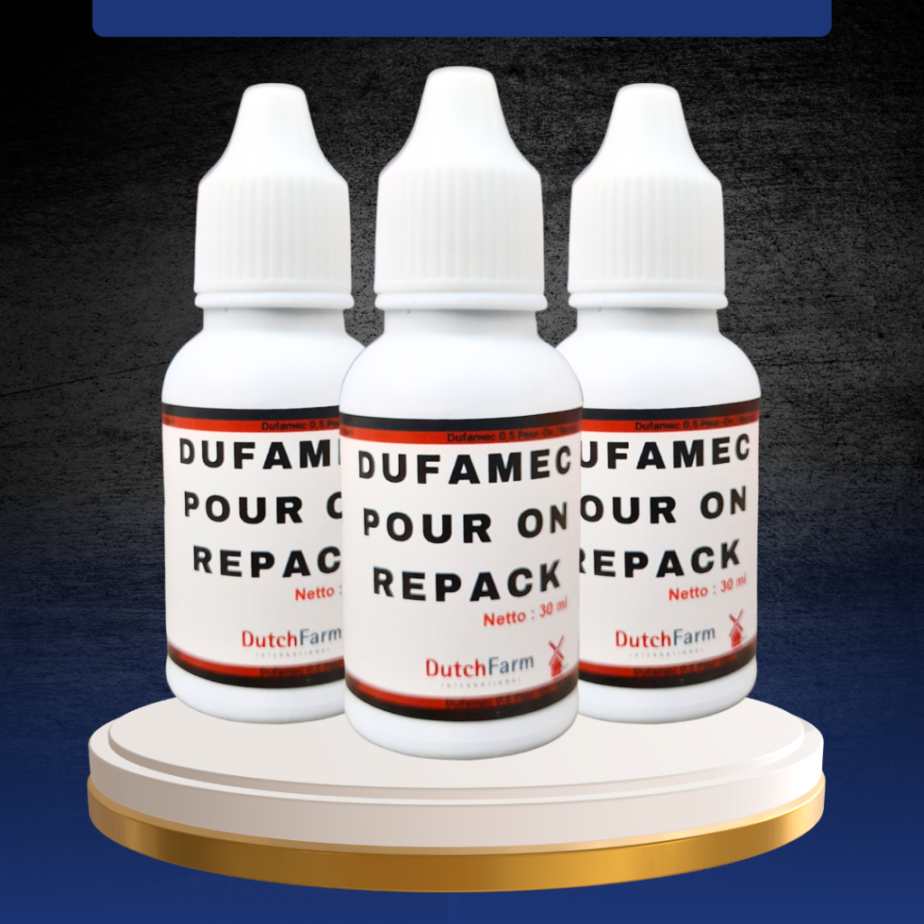 DUFAMEC POUR ON 30 ML - Anti Parasit, Kutu Dan Anti Cacingan Pada Hewan Ternak.