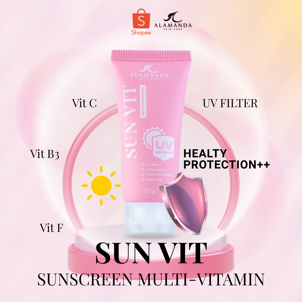Alamanda Skincare SunVit Sunscreen - Healty Protection dan Multivitamin