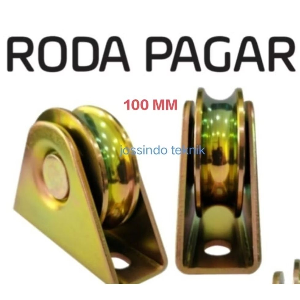 Promo Roda Pagar 100Mm Besi Bulat / Roda Pagar Besi 100Mm Behel