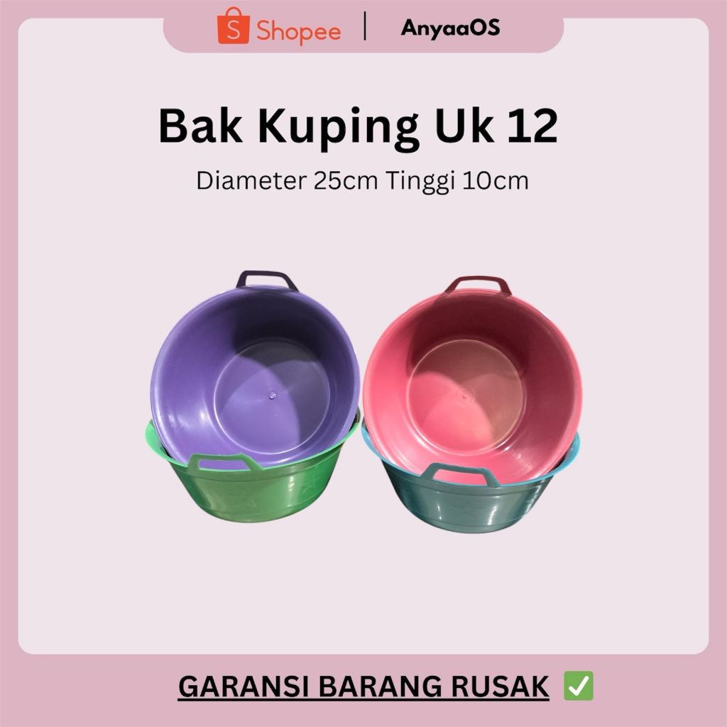 BAK KUPING BERKUALITAS / BAK PLASTIK / BAK HAJATAN UK 12 LANGSUNG DARI PABRIK