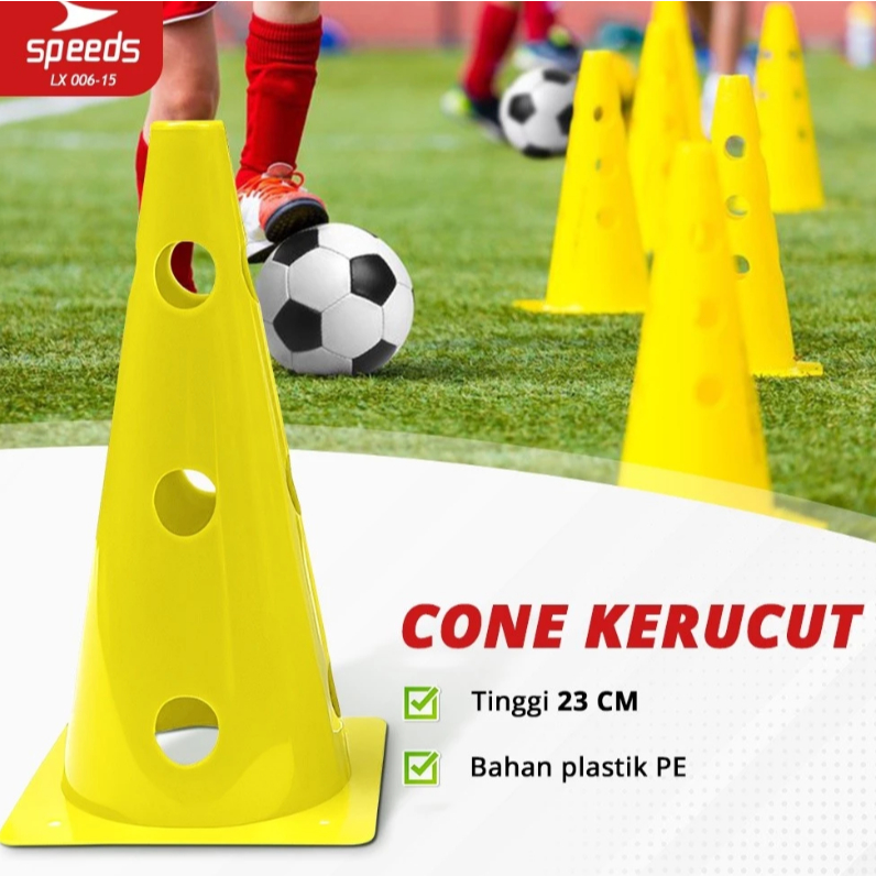 SPEEDS Cone Sepak Bola Kerucut Kun Futsal 23cm 006-15