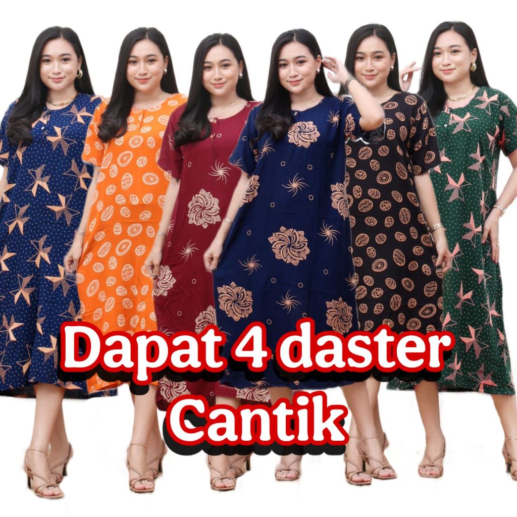 daster rayon murah busui kancing paket usaha