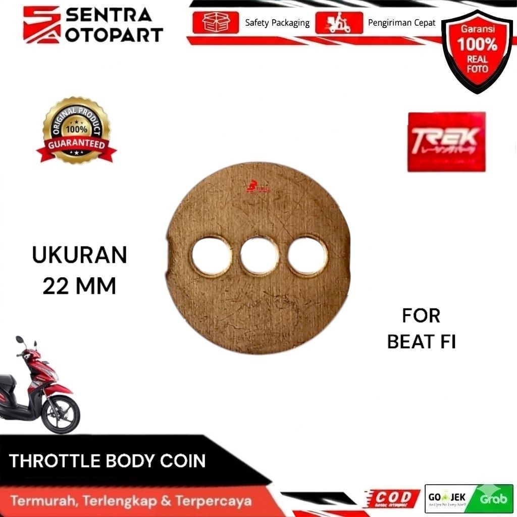 coin koin throttle body beat fi spacy fi scoopy fi original 22MM original