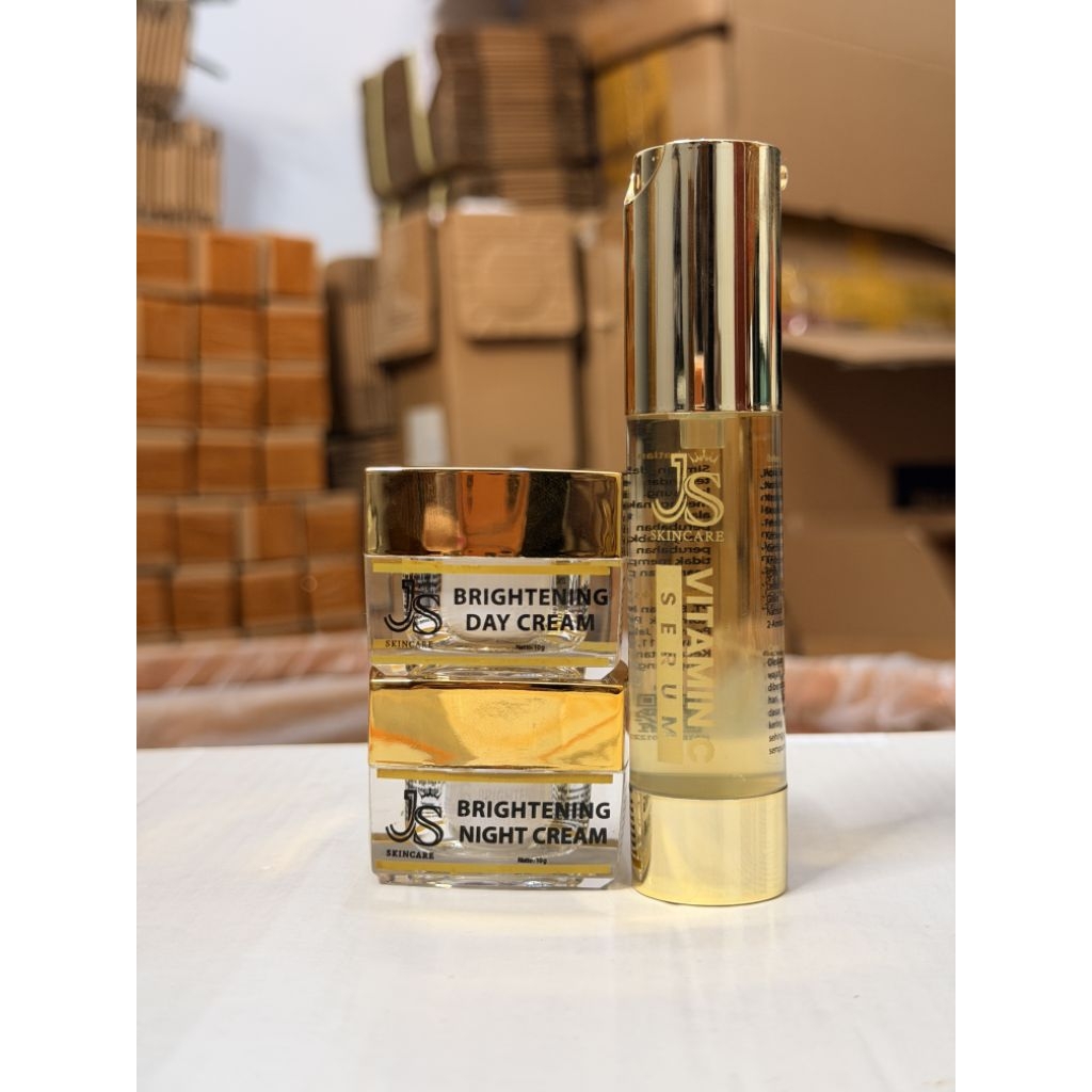 JS SKINCARE Ready Brigtening Night Cream  js skincare exclusive krim glowing/ krim flek hitam/krim m