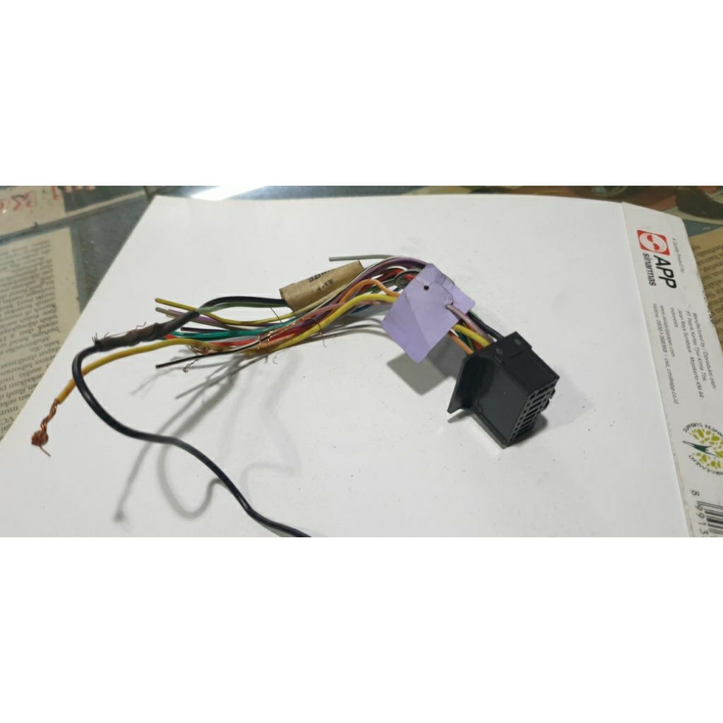 soket jack listrik untuk head unit mobil Pioneer lawas