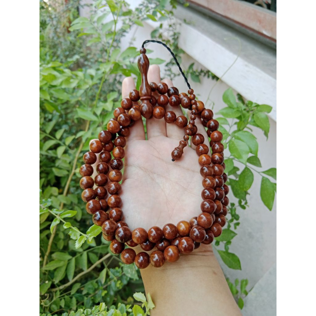 tasbih okaoka 10mm tasbih kaukah 10mm natural original